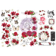 Prima Rub-on Transfers MAGNOLIA ROUGE 658281